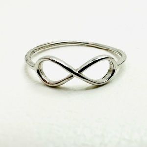 925 Sterling Silver Minimalist Infinity Symbol Wire Ring
